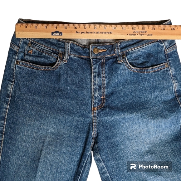 Aura Jeans By Women of Wrangler Women's Sz 10P Blue Zip Fly Short Rise Pants - Picture 8 of 16